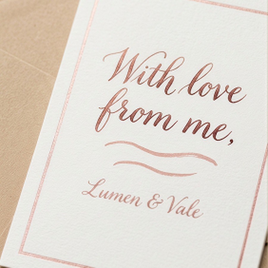 Handwritten Gift Note