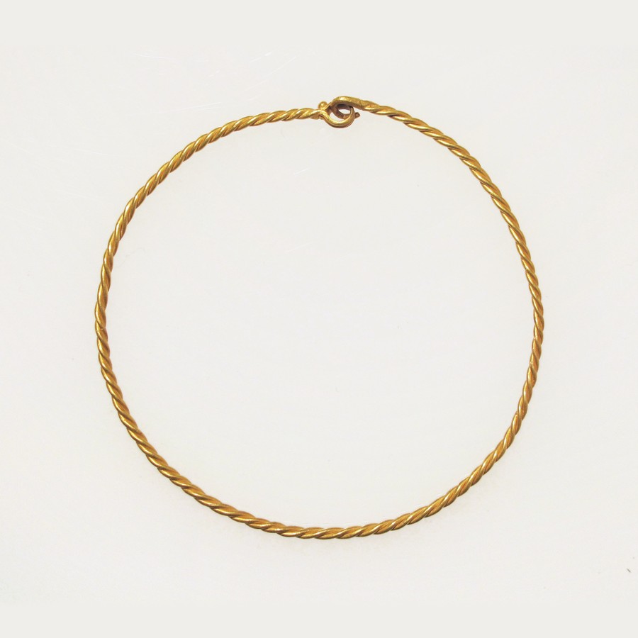 Twisted Gold Bangle
